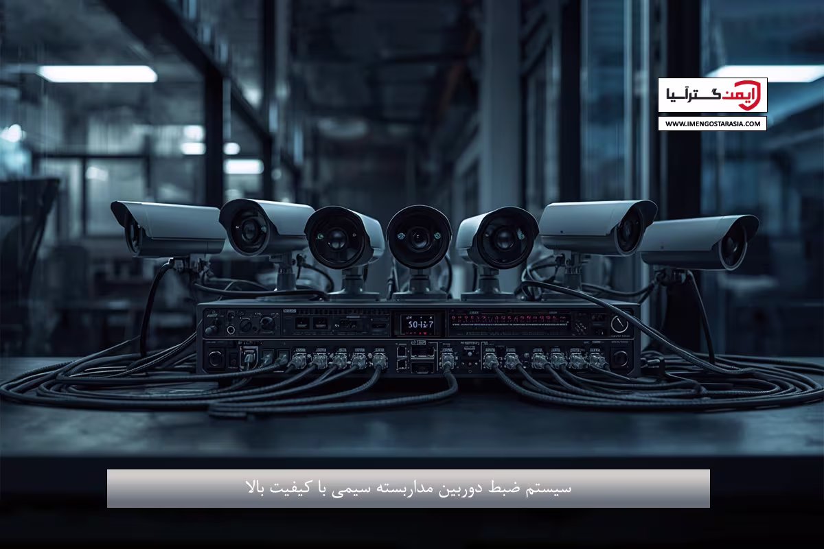 سیستم ضبط دوربین مداربسته سیمی با کیفیت بالا
