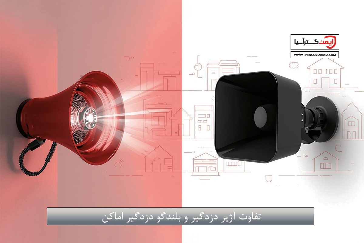 تفاوت آژیر دزدگیر و بلندگو دزدگیر اماکن